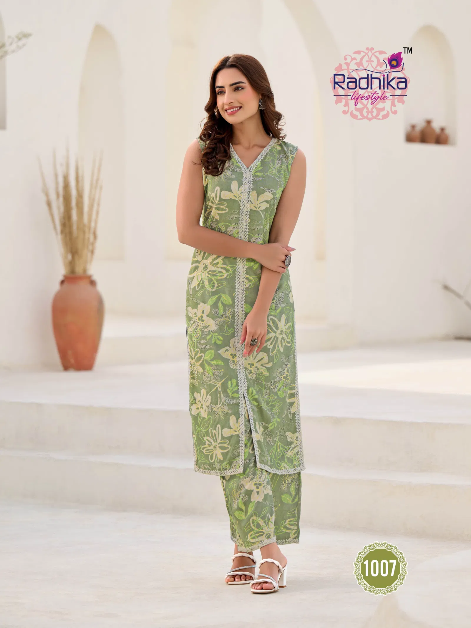 Evergreen Vol 1 By Radhika Rayon Foil Printed Kurti With Bottom Exporters In India